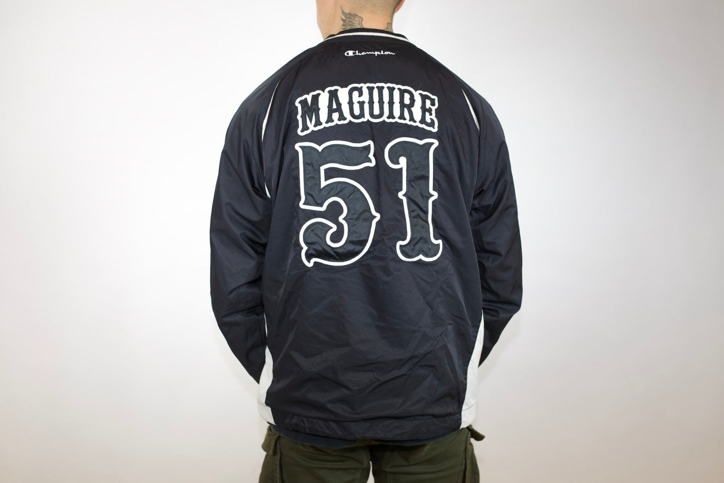 CHAMPION 'MAGUIRE 51' WHITE SOCKS BASEBALL JERSEY (M)