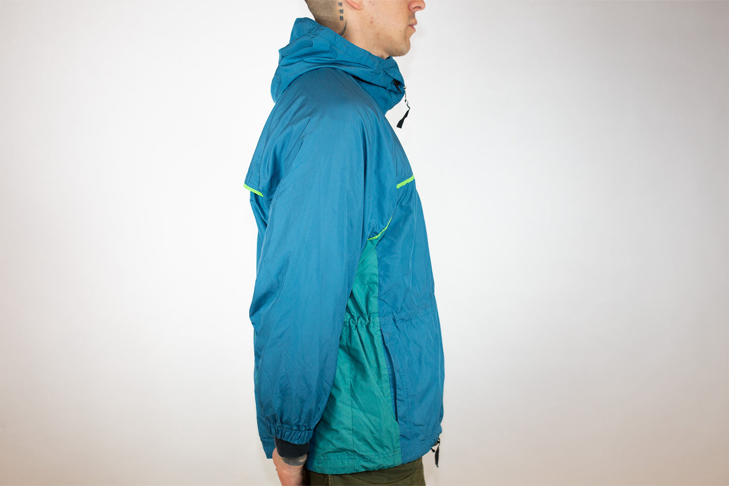 VINTAGE NIKE ACG LUNGS TEAL SPRAY JACKET (M)
