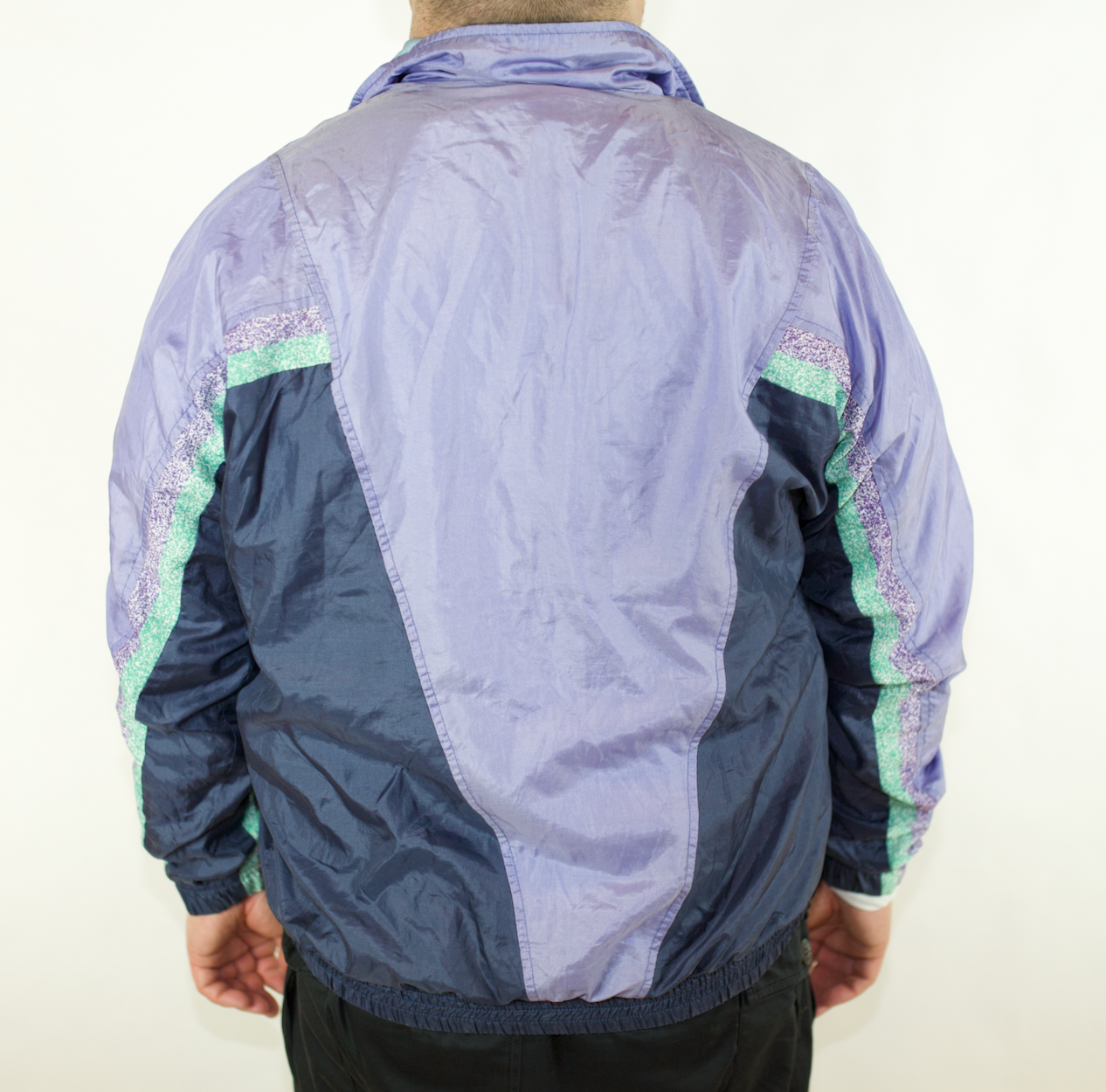 VINTAGE VIOLET SERGIO TACCHINI TRACK JACKET 52 FITS (L-XL)