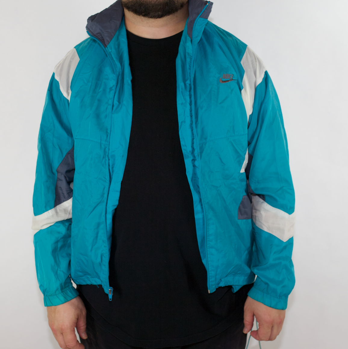 Vintage nike spray jacket hot sale