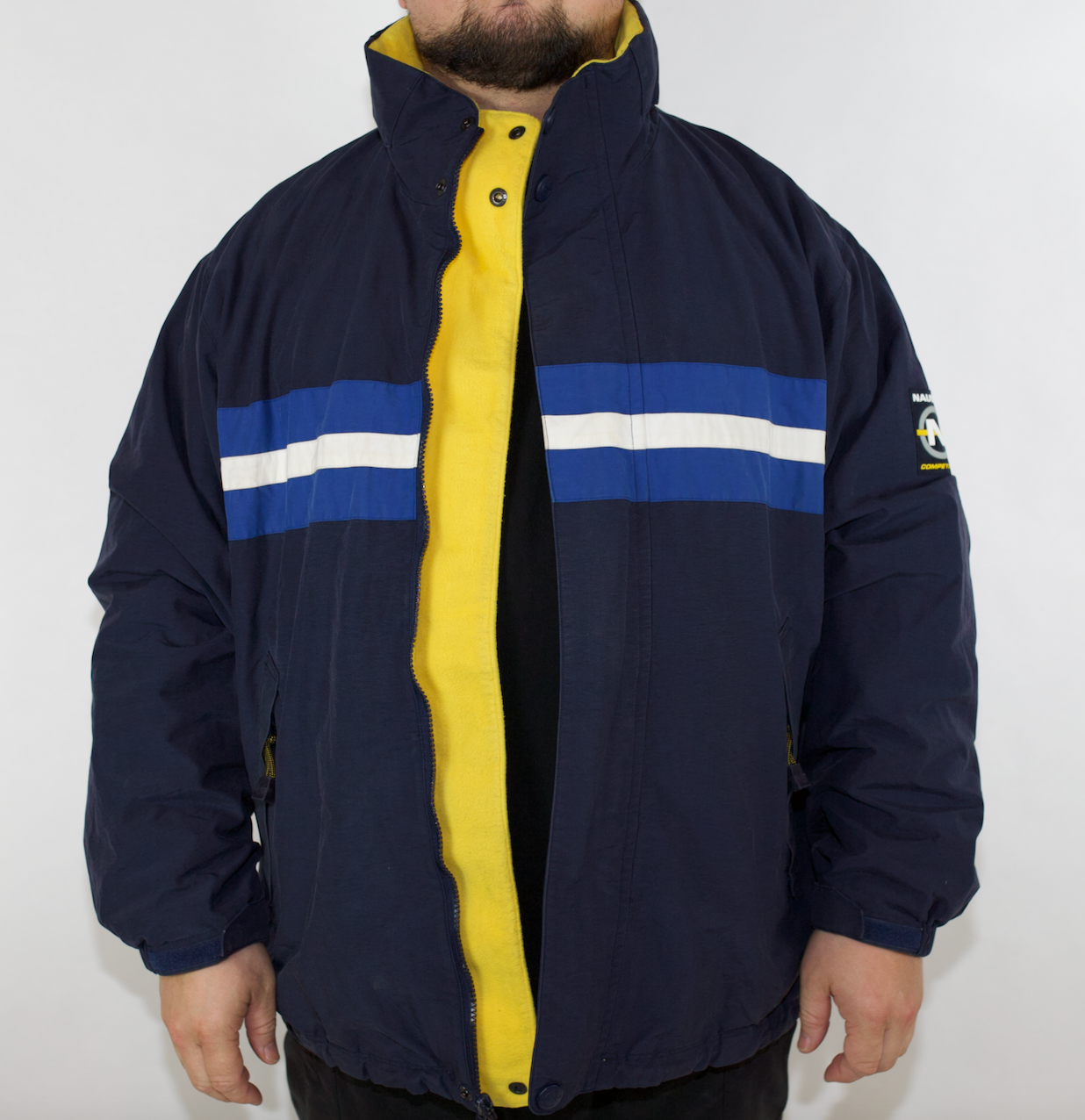 Blue and top yellow nautica jacket
