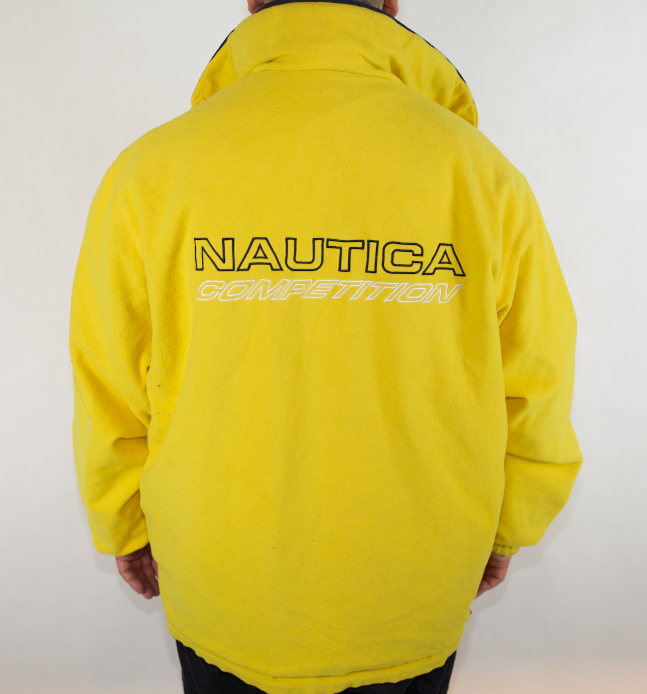 VINTAGE NAUTICA COMPETITION REVERSIBLE NAVY/YELLOW JACKET (XL)