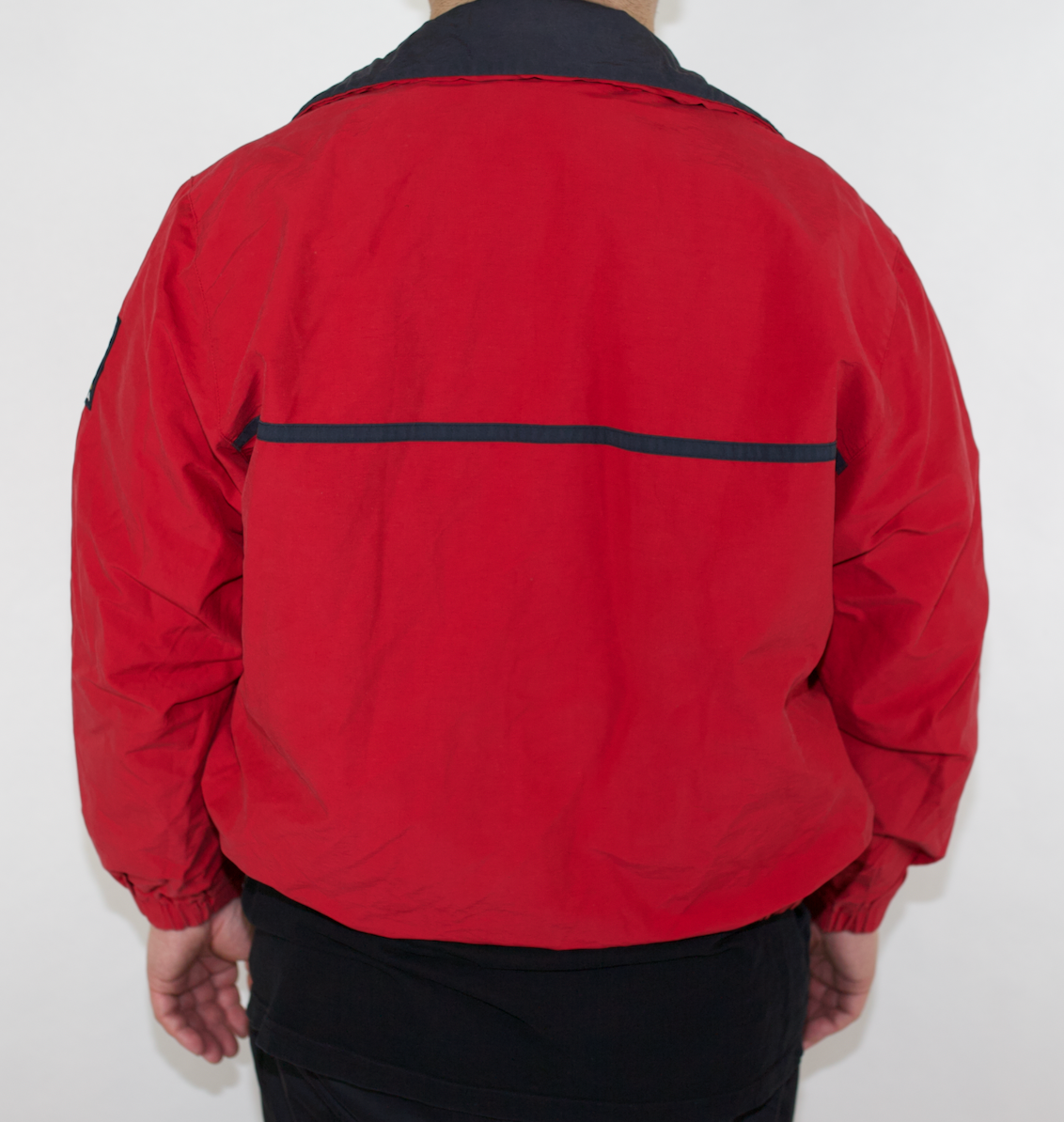 VINTAGE RED NAUTICA SPRAY JACKET (M)