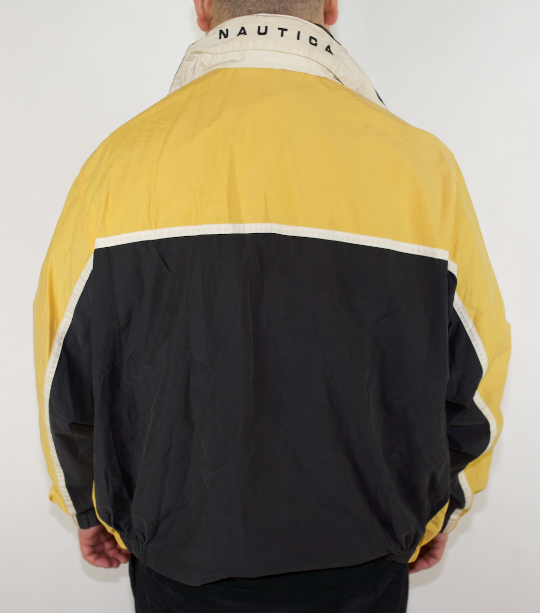 VINTAGE NAUTICA YELLOW SPRAY JACKET (XXL FITS L-XL)
