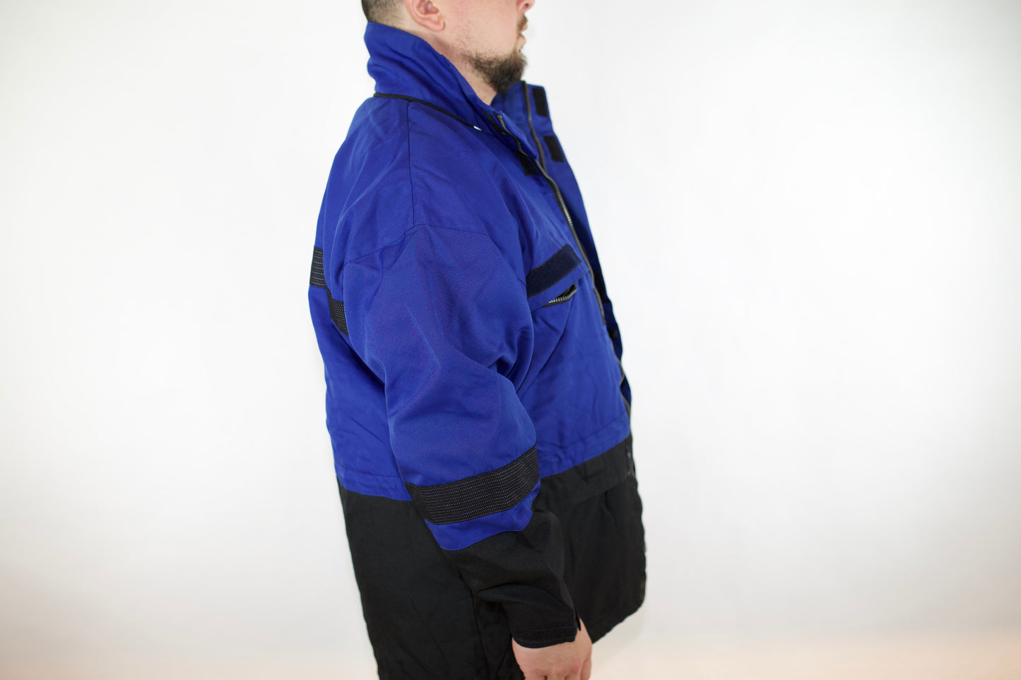 VINTAGE NAVY/BLACK HELLY HANSEN SAILING JACKET (L)