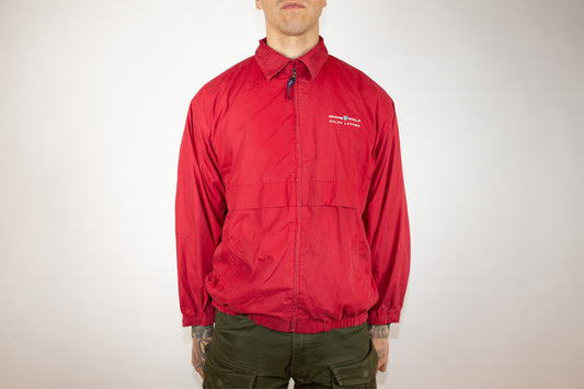 VINTAGE CHAPS RALPH LAUREN RED GOLF SPRAY JACKET (M)