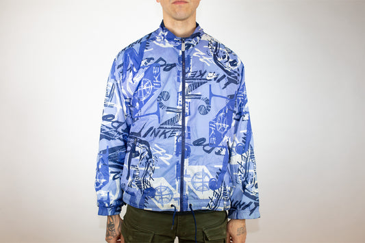 VINTAGE NIKE BLUE RIPSTOP SPRAY JACKET (M)