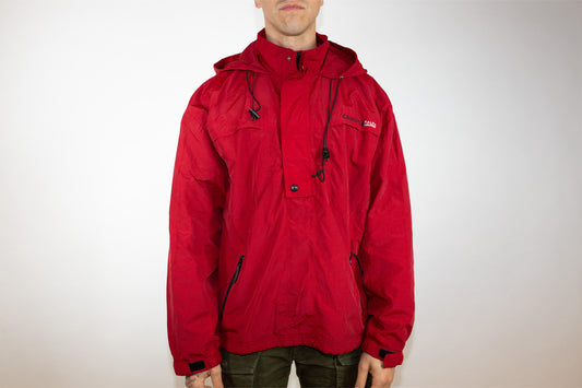 VINTAGE CHAPS RALPH LAUREN RED SPRAY JACKET (XL)