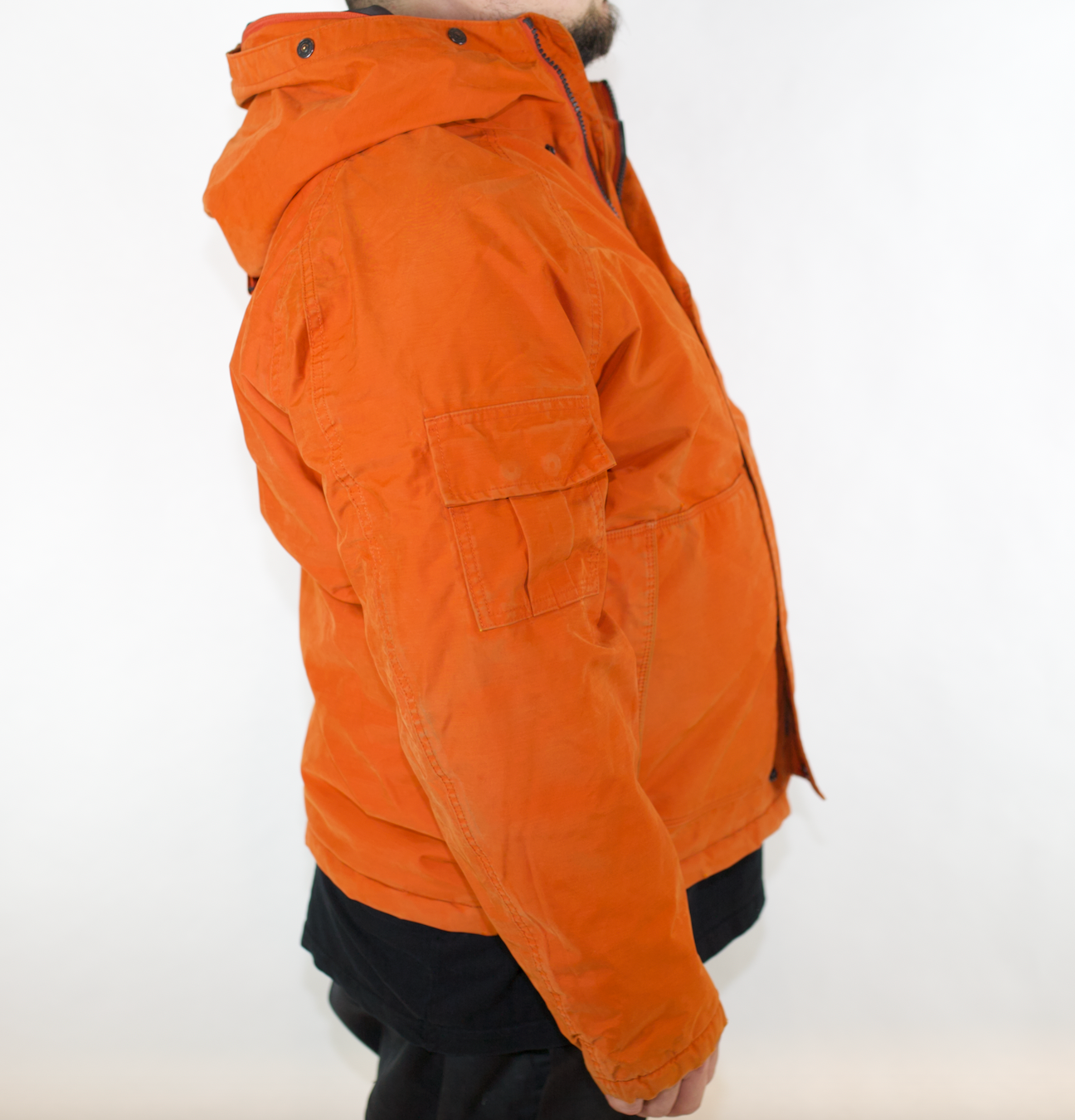 VINTAGE ORANGE TIMBERLAND HEAVY HEAVY JACKET NO TAG FITS XL XXL