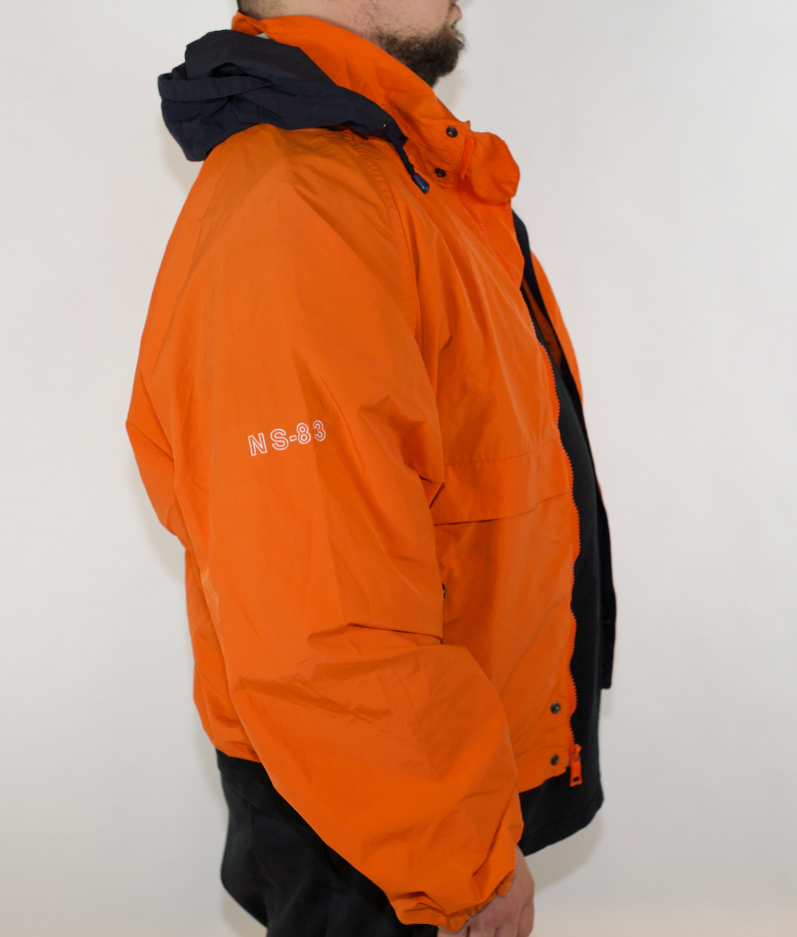 VINTAGE  NAUTICA ORANGE SPRAY JACKET (XXL)