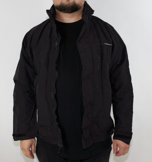 VINTAGE NAUTICA COMPETITION BLACK SPRAY JACKET (L)