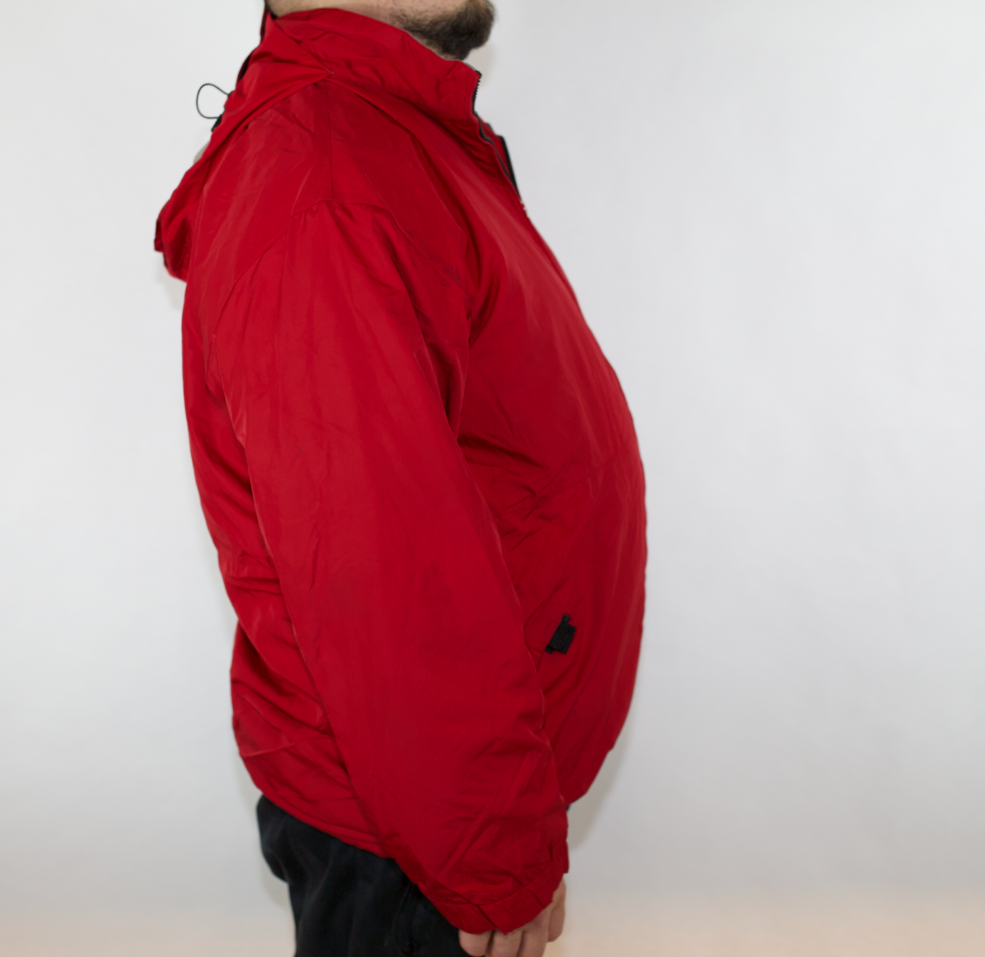 VINTAGE LACOSTE SPORT RED SPRAY JACKET 54 5 FITS L XL