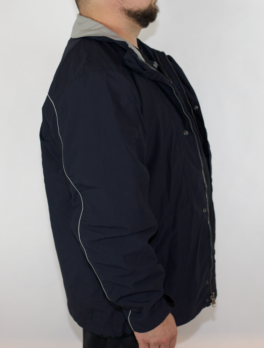 VINTAGE  NAUTICA NX2000 NAVY SPRAY JACKET (L FITS XL-XXL)