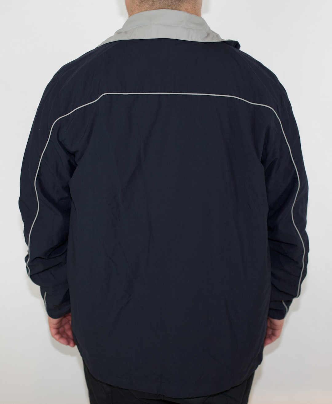 VINTAGE NAUTICA NX2000 NAVY SPRAY JACKET L FITS XL XXL Cream Goods