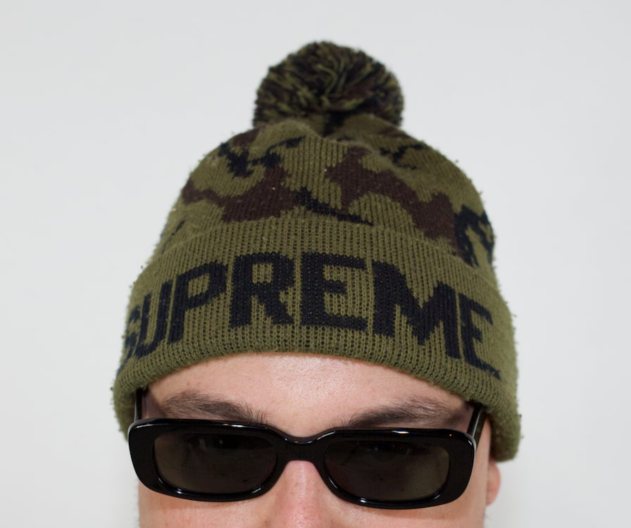 EXTREMELY RARE VINTAGE CAMO SUPREME BEANIE CIRCA 2010