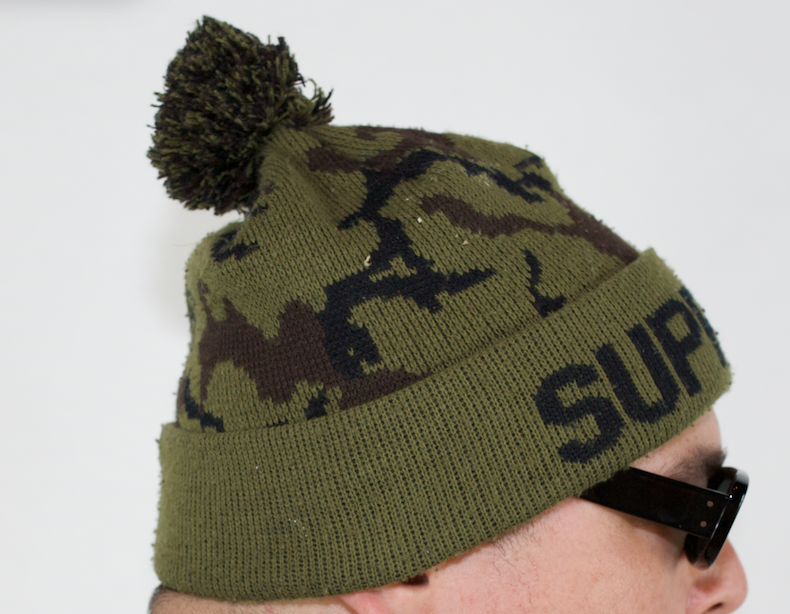 EXTREMELY RARE VINTAGE CAMO SUPREME BEANIE CIRCA 2010